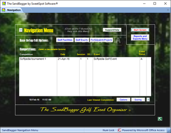 The SandBagger Golf Event Organizer screenshot 2