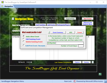 The SandBagger Golf Event Organizer screenshot 5