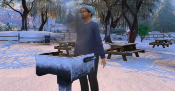 The Sims 4 First Snow Mod screenshot