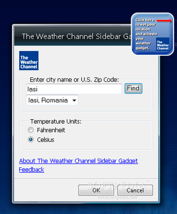 The Weather Channel Sidebar Gadget screenshot 2