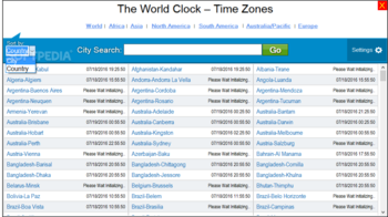 The World Clock - Time Zones screenshot 2