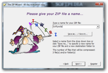 The ZIP Wizard screenshot 2
