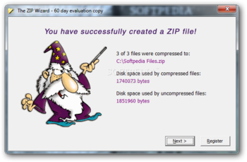 The ZIP Wizard screenshot 3