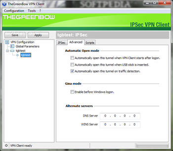 TheGreenBow IPSec VPN Client screenshot 5