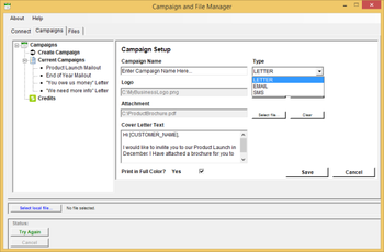 TheMailMonster.com Campaign Manager screenshot 2