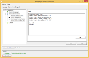 TheMailMonster.com Campaign Manager screenshot 5