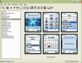 Theme Creator Pro for Sony Ericsson screenshot