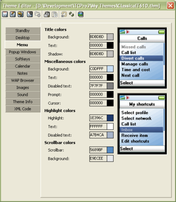 Theme Creator Pro for Sony Ericsson screenshot 3