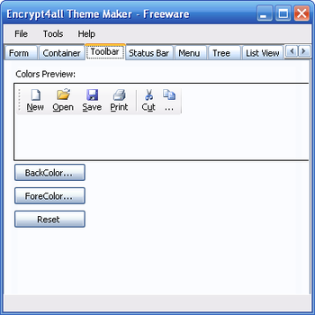 Theme Maker Standard Edition screenshot
