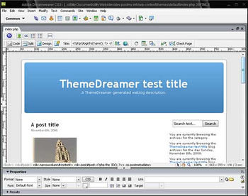 ThemeDreamer screenshot