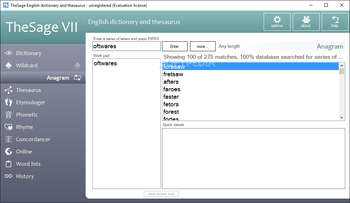 TheSage English Dictionary and Thesaurus screenshot 3