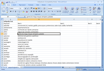 Thesaurus Portuguese Database screenshot 2