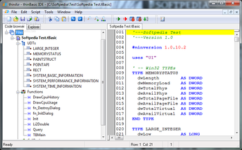 thinBasic screenshot