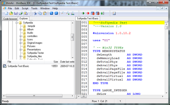 thinBasic screenshot 2