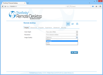 Thinfinity Remote Desktop Workstation screenshot 5