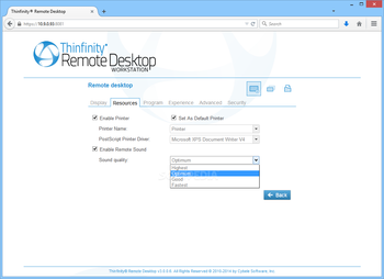 Thinfinity Remote Desktop Workstation screenshot 6