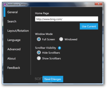 Thinix TabletBrowser screenshot 2