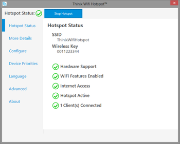 Thinix WiFi Hotspot screenshot