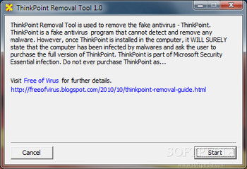 ThinkPoint Removal Tool screenshot