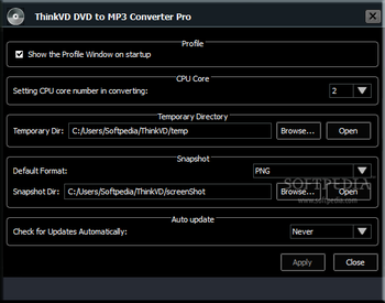 ThinkVD DVD to MP3 Converter Pro screenshot 3
