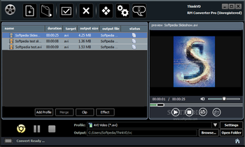 ThinkVD RM Converter Pro screenshot