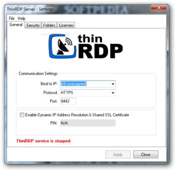 ThinRDP for RDS screenshot