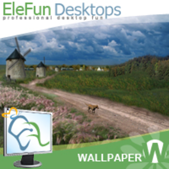 Three Windmills - Animated Wallpaper screenshot
