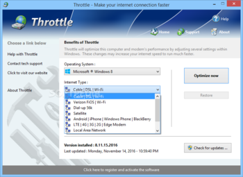 Throttle screenshot 2