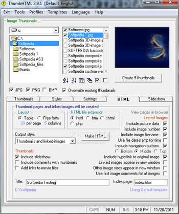 ThumbHTML screenshot 6