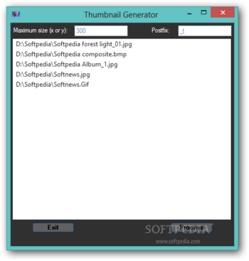 Thumbnail Generator screenshot