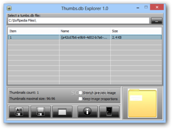 Thumbs.db Explorer screenshot