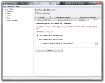 Thunderbird Fix It screenshot 5