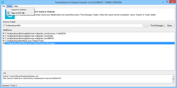 Thunderbird to Outlook Transfer screenshot 3