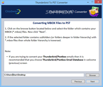 Thunderbird to PST Converter screenshot 2