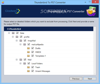 Thunderbird to PST Converter screenshot 4