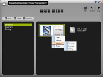 ThunderSoft Flash Gallery Creator screenshot