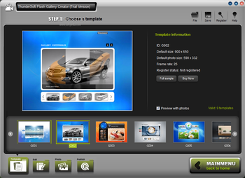 ThunderSoft Flash Gallery Creator screenshot 2