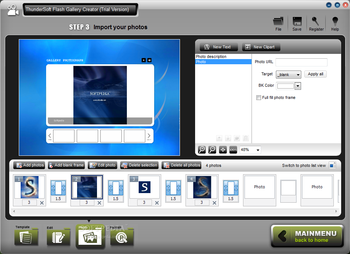 ThunderSoft Flash Gallery Creator screenshot 4