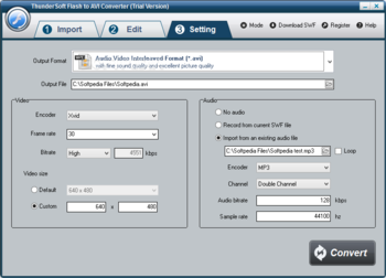 ThunderSoft Flash to AVI Converter screenshot 3