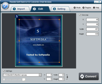 ThunderSoft Flash to FLV Converter screenshot 2