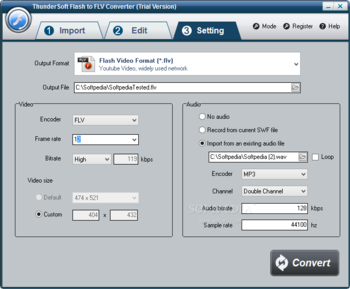 ThunderSoft Flash to FLV Converter screenshot 3