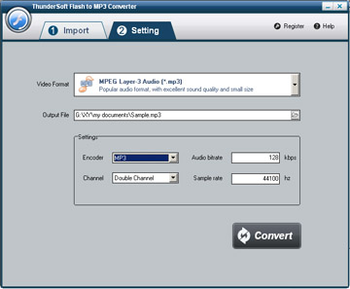 ThunderSoft Flash to MP3 Converter screenshot 3