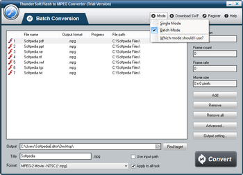 ThunderSoft Flash to MPEG Converter screenshot 5