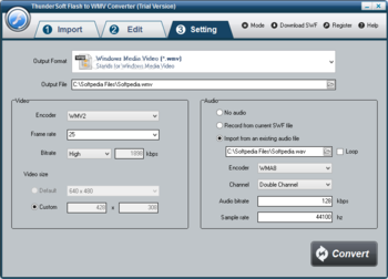 ThunderSoft Flash to WMV Converter screenshot 3