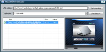 ThunderSoft Flash to WMV Converter screenshot 4