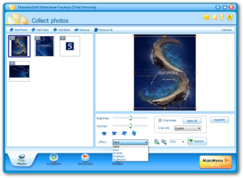 ThunderSoft Slideshow Factory screenshot 3
