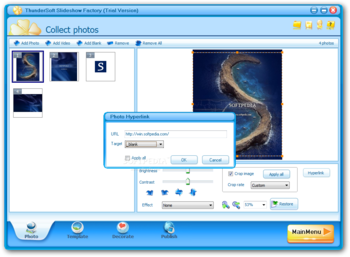 ThunderSoft Slideshow Factory screenshot 4