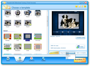 ThunderSoft Slideshow Factory screenshot 5