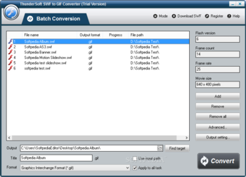 ThunderSoft SWF to GIF Converter screenshot 6