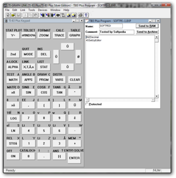 TI-Graph Link 83 Plus screenshot
